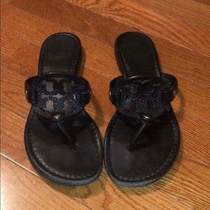 Tory Burch Sandals black leather